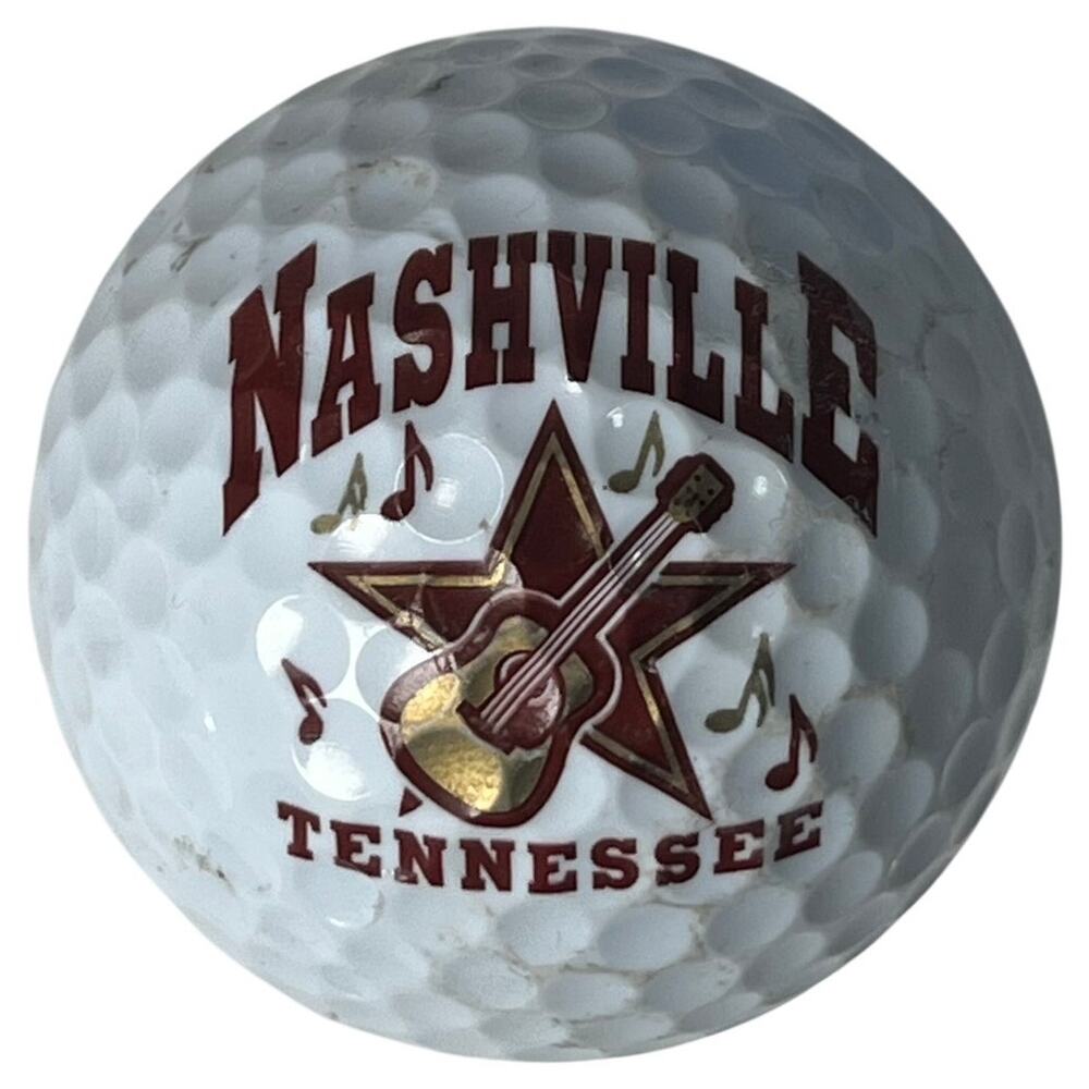 Nashville Tennessee Etched Souvenir Golf Ball